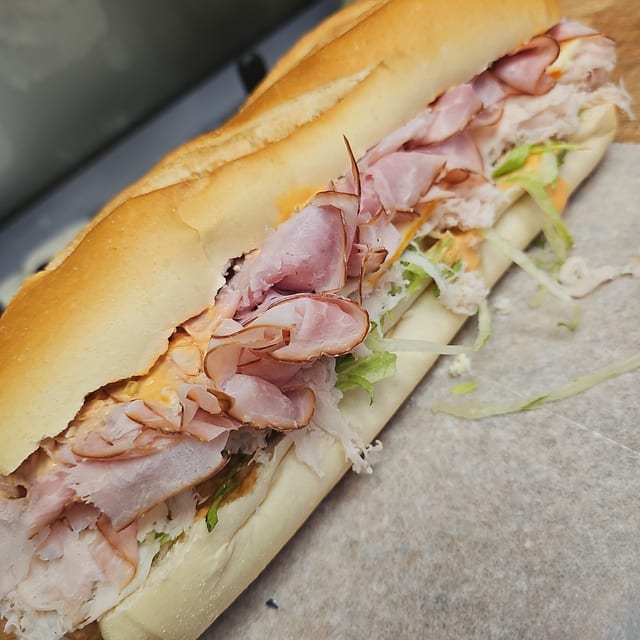 #5 Black Forest Ham, Turkey Breast Sandwich.
